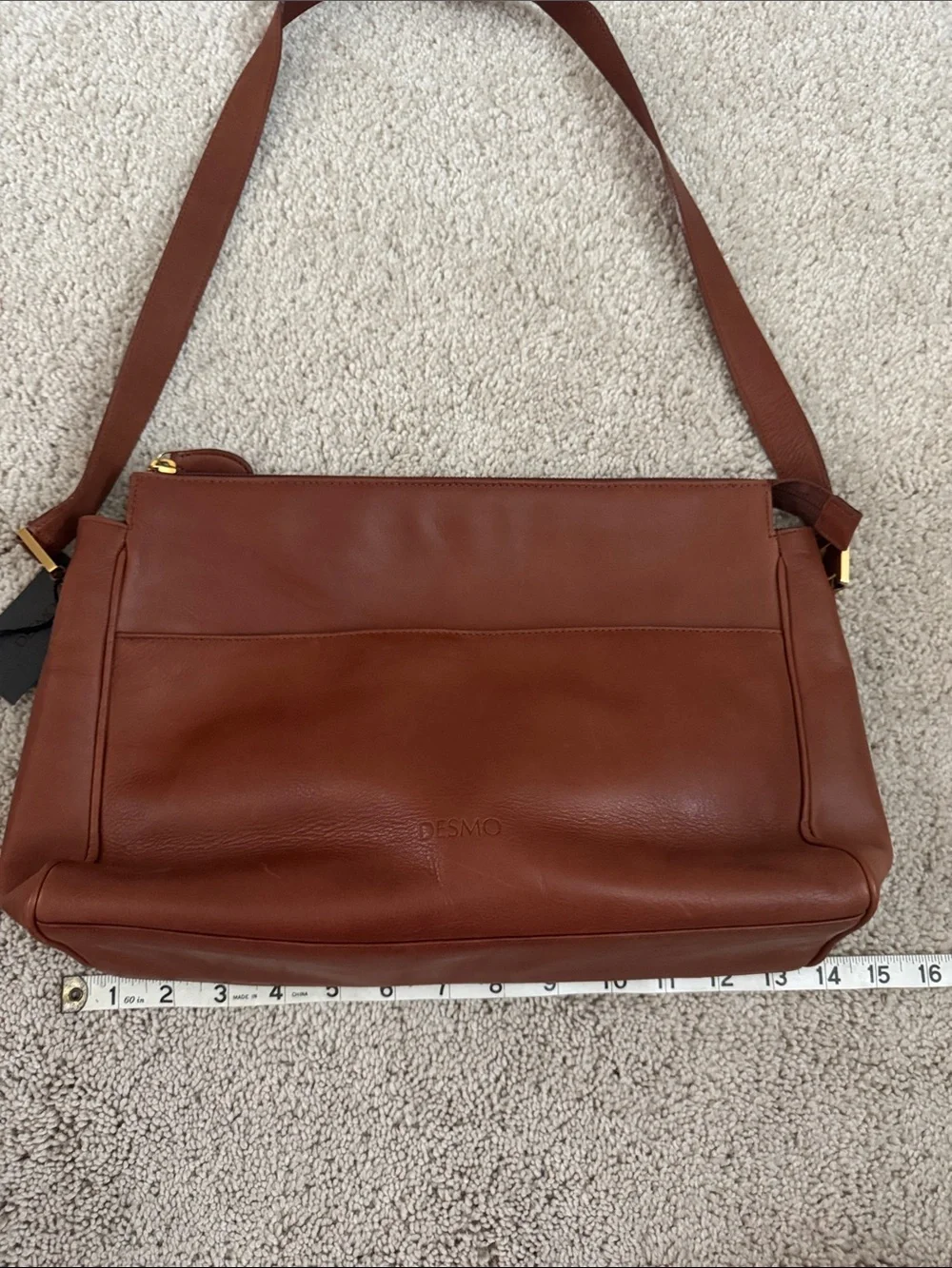 Desmo leather satchel - NWT